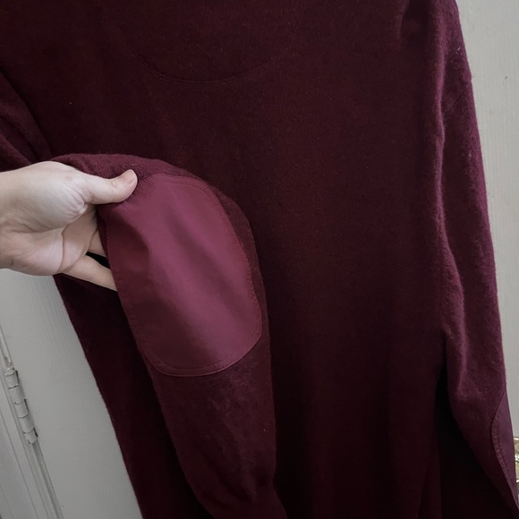 Orvis men’s 1/4 zip pullover wool cashmere blend elbow pads sweater - Picture 6 of 6